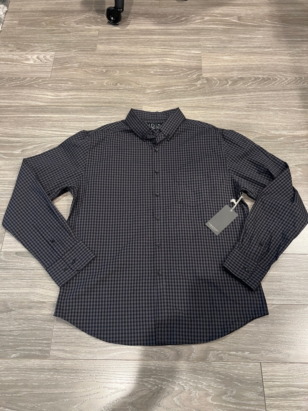 Men's Black Check Button-Up Shirt - Luke & Dutch